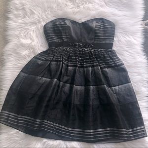 BCBG Maxazria Silk Woven Novelty Cocktail Dress Size 10